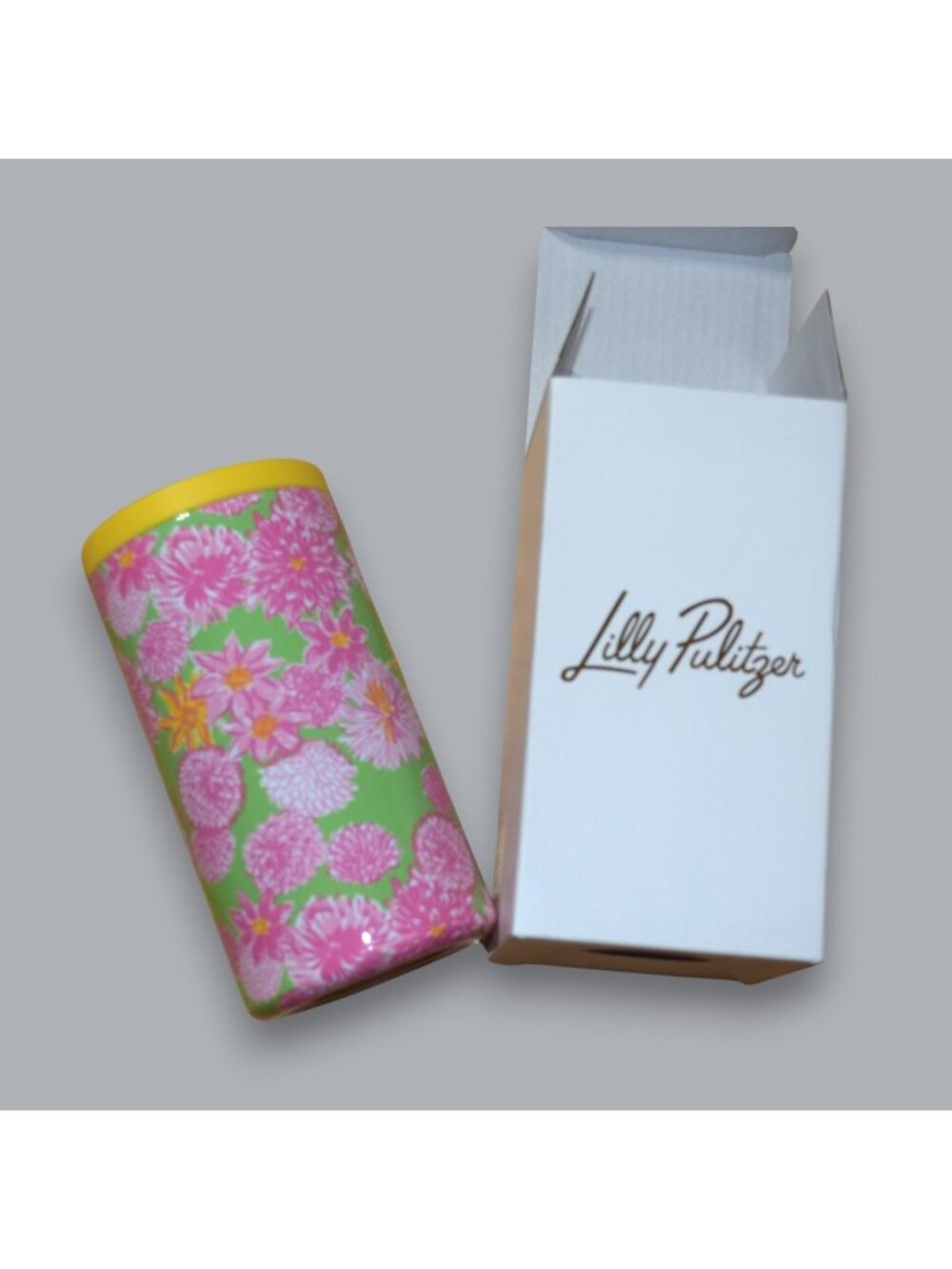 New! Lilly Pulitzer Insulated Can Tumbler Cooler Insulator Fits Reg Can or Thin
